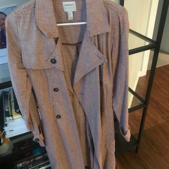 Long Plaid Jacket